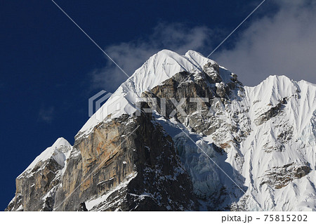 Peak of Lobuche West seen from Dzongla. 75815202
