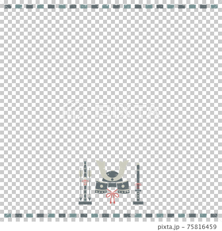 ヴィンテージ風の子供の日のポスター─正方形 75816459