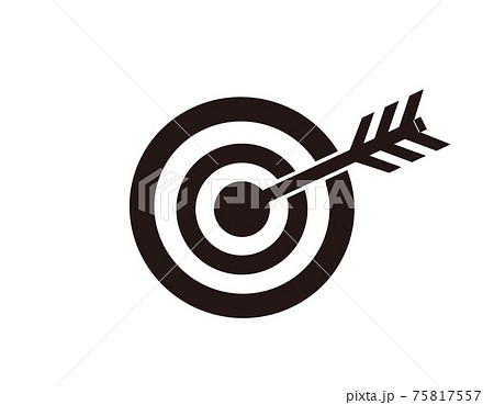 的に矢が当たるイラスト ベクターイラストのイラスト素材