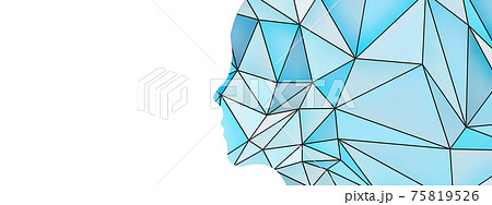 抽象的な人の横顔のイラストのイラスト素材 抽象的な人の横顔のイラストのイラスト素材