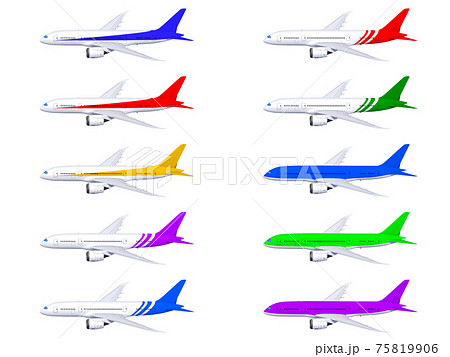 飛行機 イラスト アイコンのイラスト素材