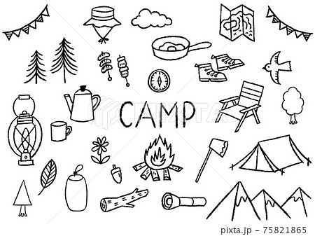 キャンプのイラスト 単体02のイラスト素材