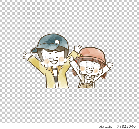 戶外服裝中的兒童 75822040