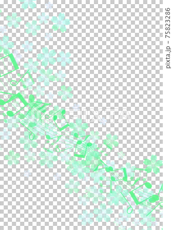 流動的筆記和花背景08 75823286