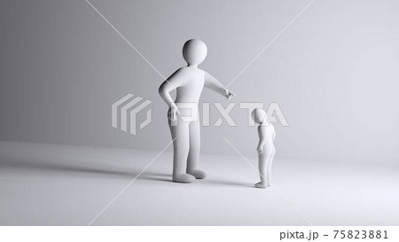 The boss threatening his employee. The boss threatening his employee. 75823881
