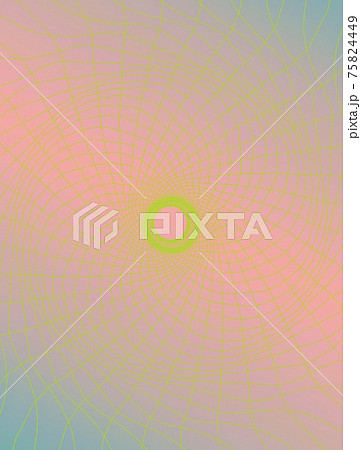 歪んだグリッドのイメージ・レトロカラー 75824449