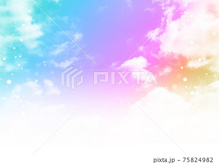 空文字スペース虹色 75824982