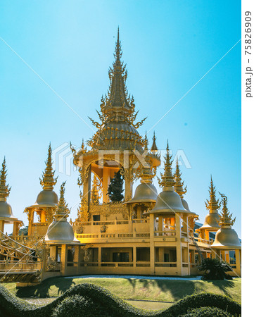 Wat Rong Khun, the White Temple in Chiang Rai, Chiang Mai province, Thailand 75826909