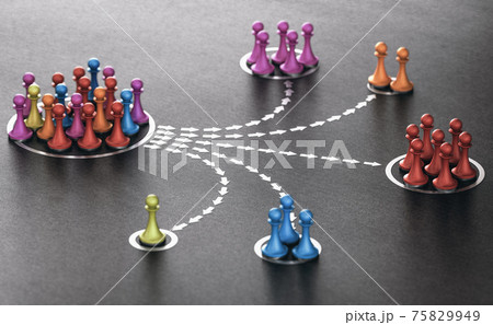 Audience segmentation or customer segregation. Marketing concept. 75829949