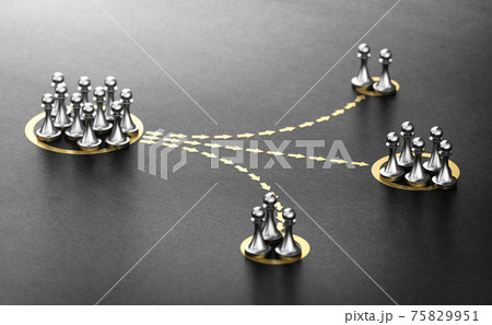 Customer or audience segmentation. Marketing Concept 75829951