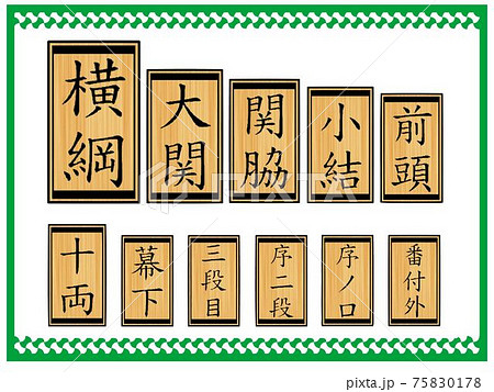 Banzuke Stock Illustration