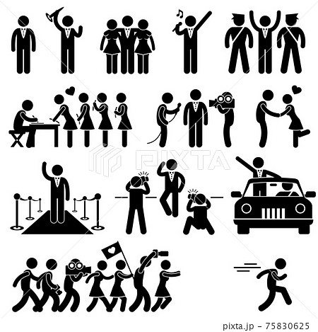 VIP Idol Celebrity Star Pictogram. A set of pictogram representing idol, VIP, celebrity, and stars. VIP Idol Celebrity Star Pictogram. A set of pictogram representing idol, VIP, celebrity, and stars. 75830625