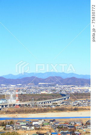 岐阜県各務原市　オアシスパーク周辺の風景 75830772