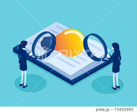 Team found a shiny light bulb from the book. The idea learning 75830995