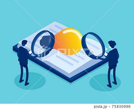 Team found a shiny light bulb from the book. The idea learning 75830996