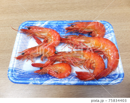 ボイル有頭エビ 75834403