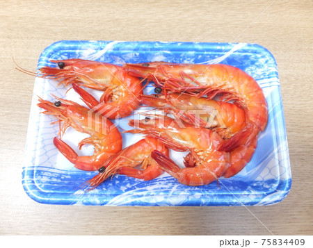 ボイル有頭エビ 75834409