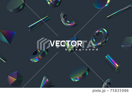3d render primitives background. 75835986