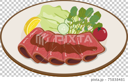 白皿 ローストビーフ 白皿 ローストビーフ 75838481