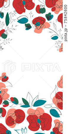 Poppy floral millefleur wedding invitation Poppy floral millefleur wedding invitation 75842600