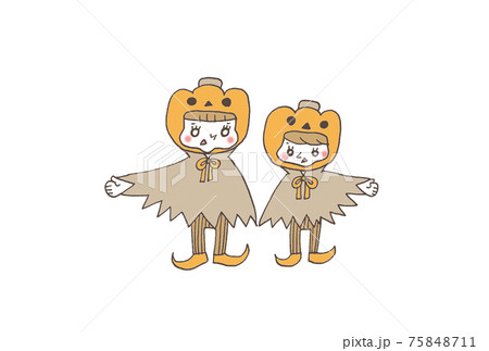ハロウィン ジャコランタン 姉妹のイラスト素材