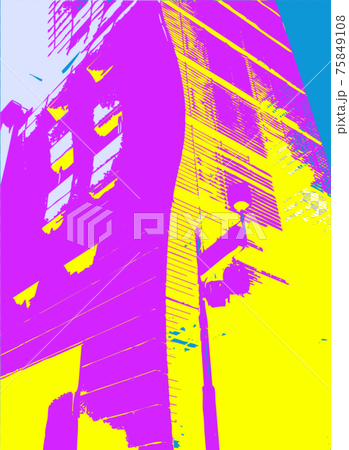 Streamlined building illustration 75849108