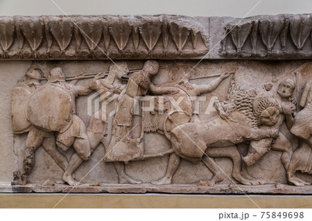 Ancient ornament in Delphi 75849698