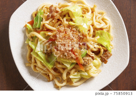 焼うどん（真俯瞰） 75850913