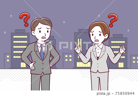 仕事で夜の街 75850944