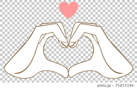 Hand-made heart illustration 75853194