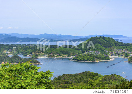宮城県気仙沼市　大島　亀山からの展望 75854194