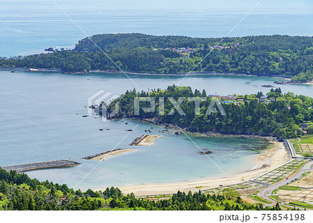 宮城県気仙沼市　大島　亀山からの展望 75854198