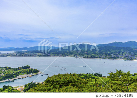 宮城県気仙沼市　大島　亀山からの展望 75854199