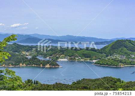 宮城県気仙沼市　大島　亀山からの展望 75854213