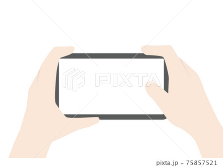 スマートフォンで写真撮影 75857521