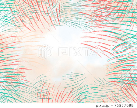 緑　赤  サムネイル 美容 女性 背景 フレーム枠 YouTube 75857699