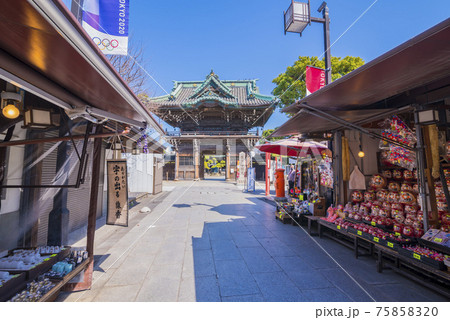 帝釈天　柴又　葛飾区柴又　葛飾柴又帝釈天　晴れ 75858320