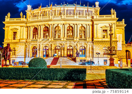 Building of the National Opera of Prague and the Czech Republic.Czech Republic. Building of the National Opera of Prague and the Czech Republic.Czech Republic. 75859114