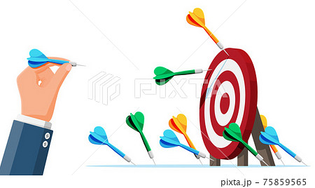 Many darts missed target mark. Many darts missed target mark. 75859565