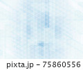 四角形と三角形からなる青い抽象背景 no.01 75860556