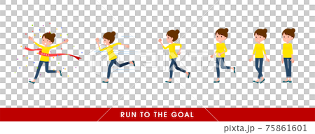 run, female, lady 75861601