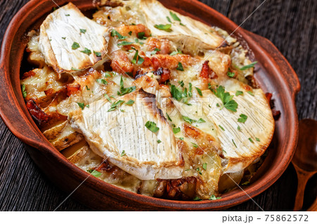 Tartiflette, Potato, Onion, Bacon Cheese Casserole 75862572