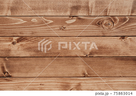 Wooden brown terrace background from top view 75863014