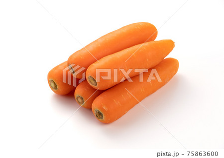 人参　白バック　スタジオ撮影 75863600