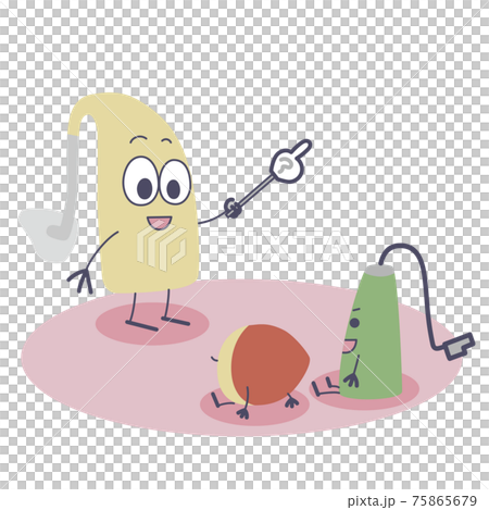 補聴器キャラクターが授業をしているイラスト 補聴器キャラクターが授業をしているイラスト 75865679