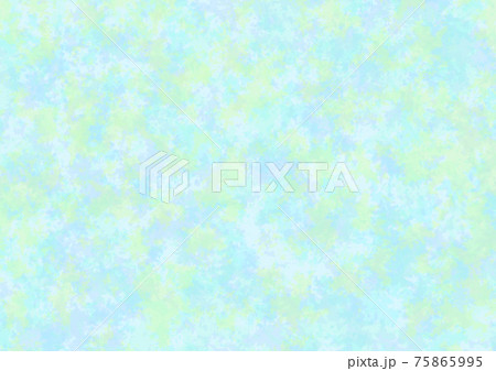 背景素材 パステルグリーン中心のマーブル模様 やや薄めのイラスト素材