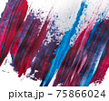 brush strokes with paint on paper. blue and purple 75866024