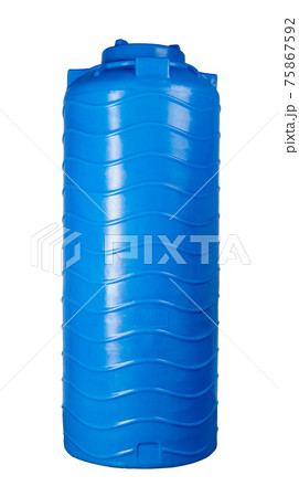 Huge plastic tank for water isolated on white Huge plastic tank for water isolated on white 75867592