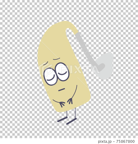 一個助聽器角色鞠躬和道歉的插圖 75867800