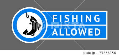 Sticker Fishing allowed 75868356